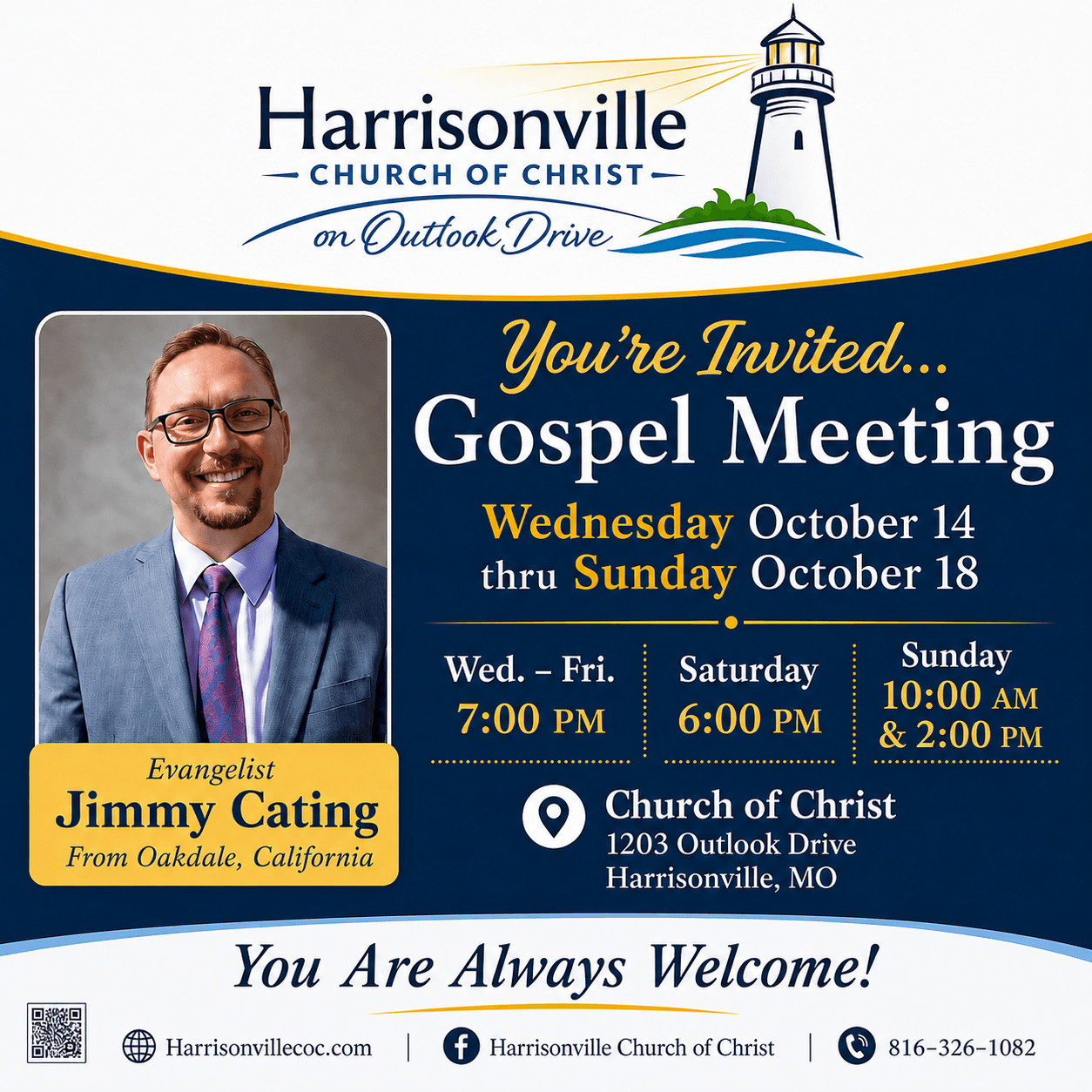 Gospel Meeting with Jimmy Cating
