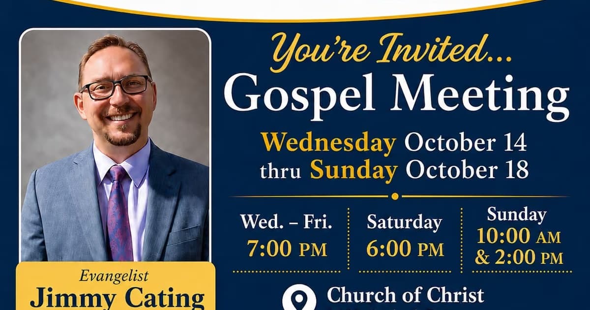 Gospel Meeting with Jimmy Cating